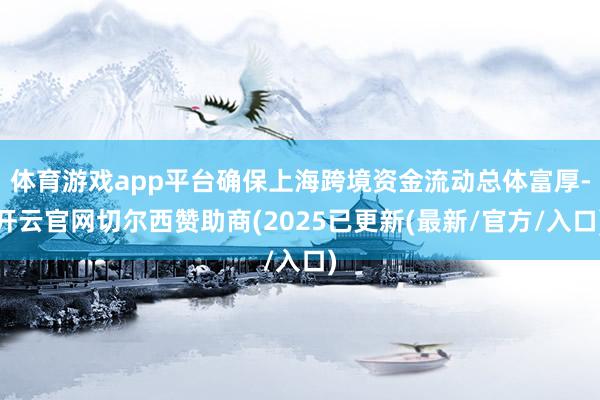 体育游戏app平台确保上海跨境资金流动总体富厚-开云官网切尔西赞助商(2025已更新(最新/官方/入口)